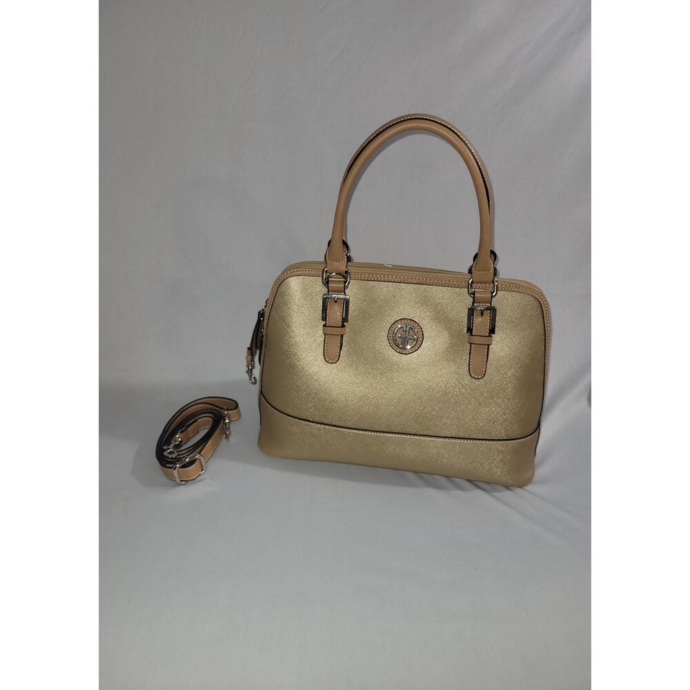 Giani Bernini gold purse with strap extender